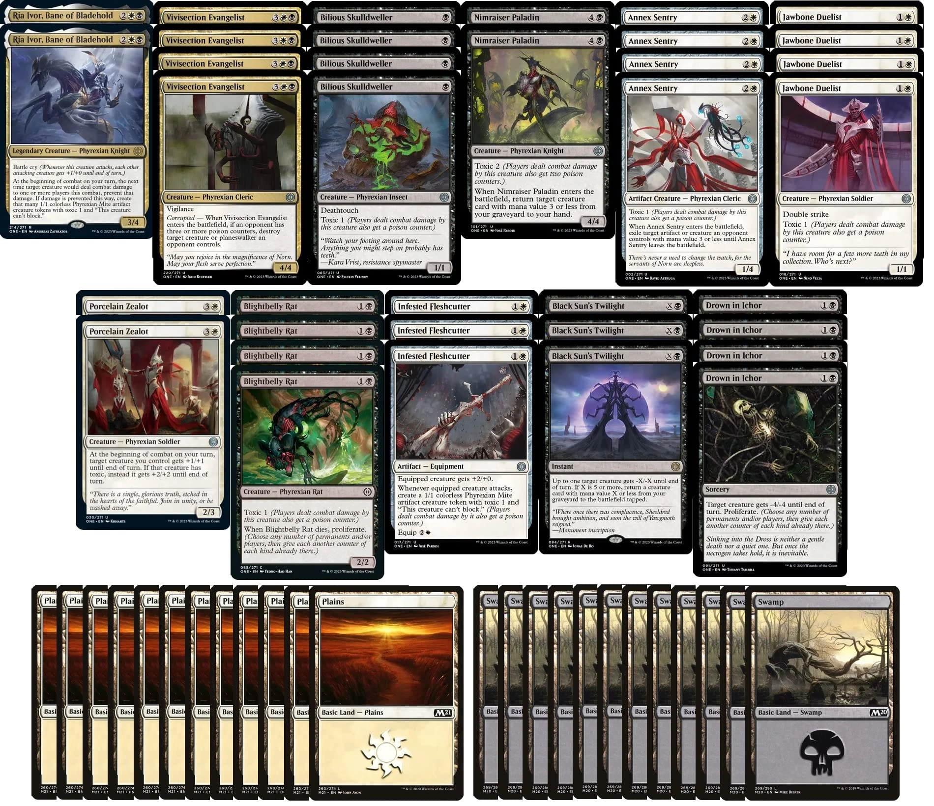 MTG Decks & More Magic The Gathering: Orzhov - Toxic Infect Modern Legal