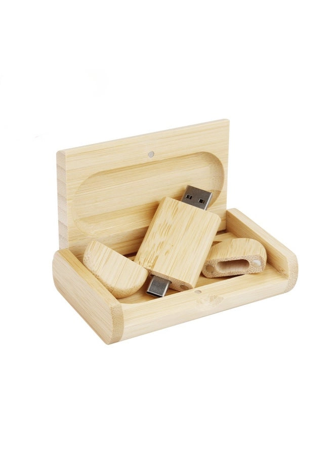 Usb Plate - 128GB Typec + Wooden Box Set - 128GB
