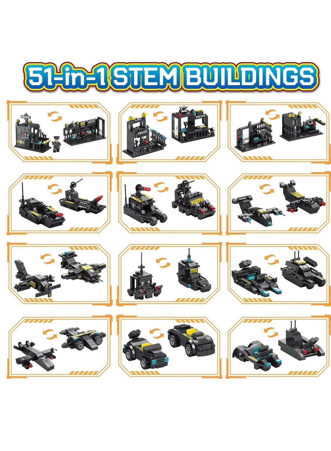 Robot Building Kit - 51-in-1 700 pcs