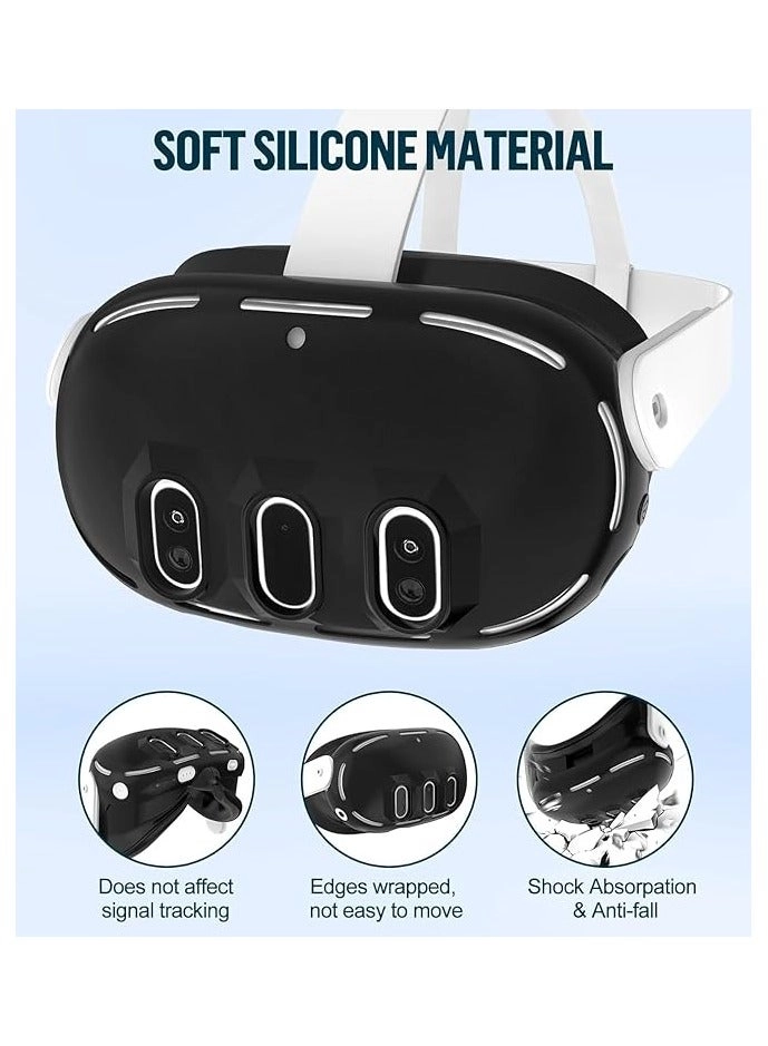 Accessories Compatible with Quest 3 - 5 in 1 Multicolour Silicone Kit