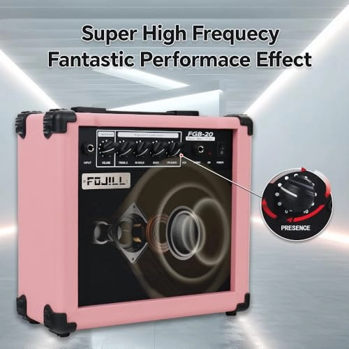 Electric Bass Guitar Amplifier - 20W Portable Orange