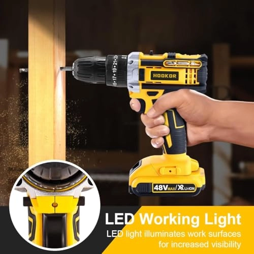 Cordless Drill Set - 48V 1300mAh