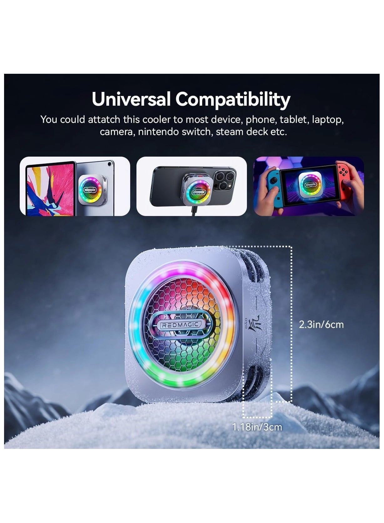 6 Pro - Magnetic Phone Cooler 30W