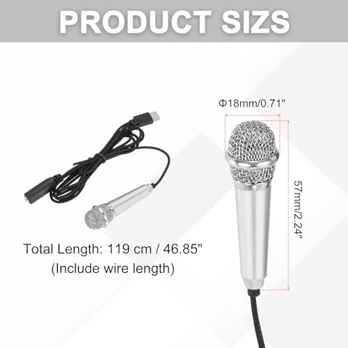 Mini Microphone USB+3.5mm-Mini-Jack Microphone