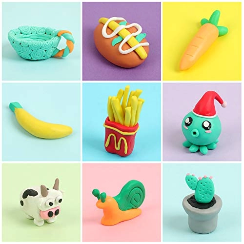 Polymer Clay - soft polymer clay 1344g 50pcs.