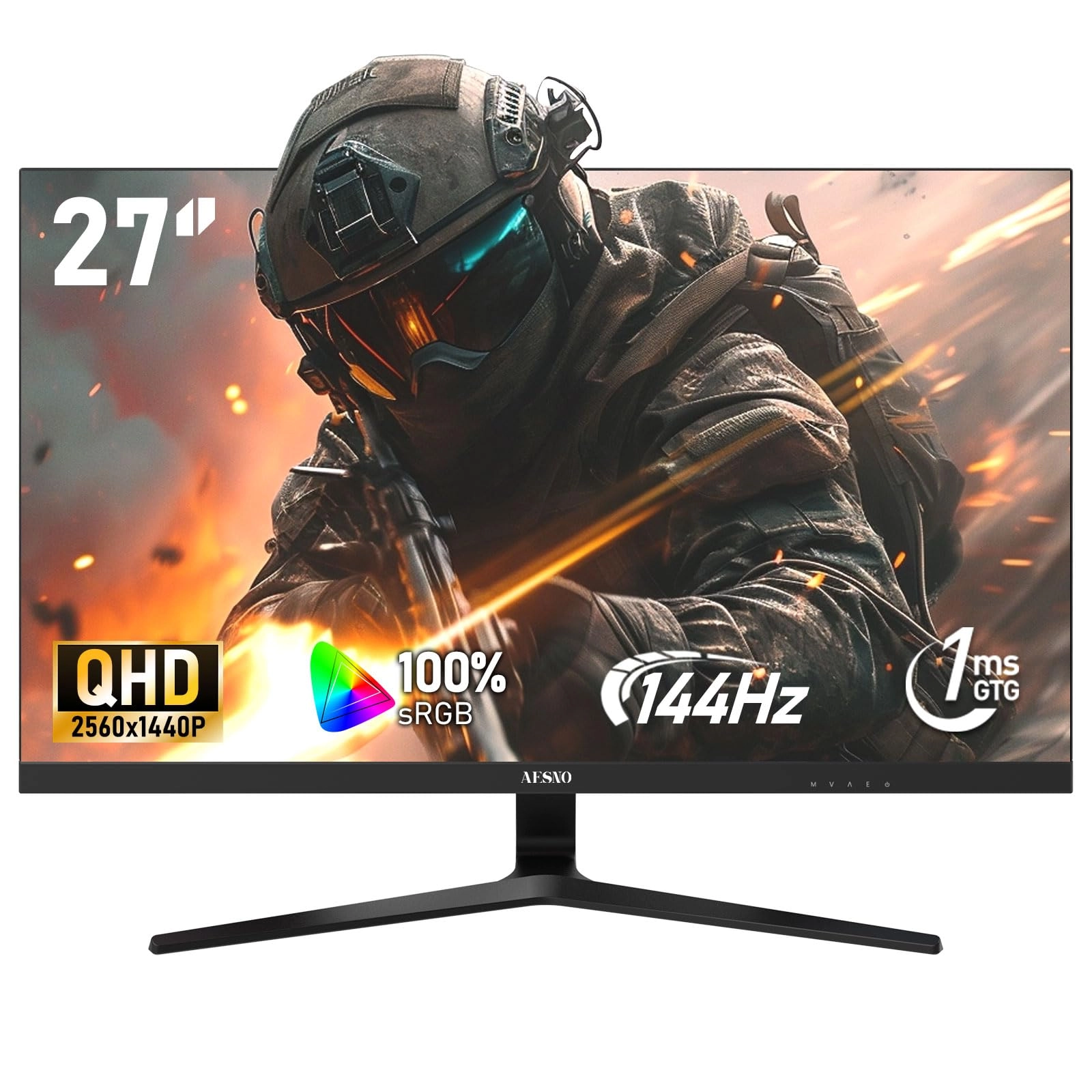 Aesno AE270ZD - 27 Inches 2560 x 1440 Pixels