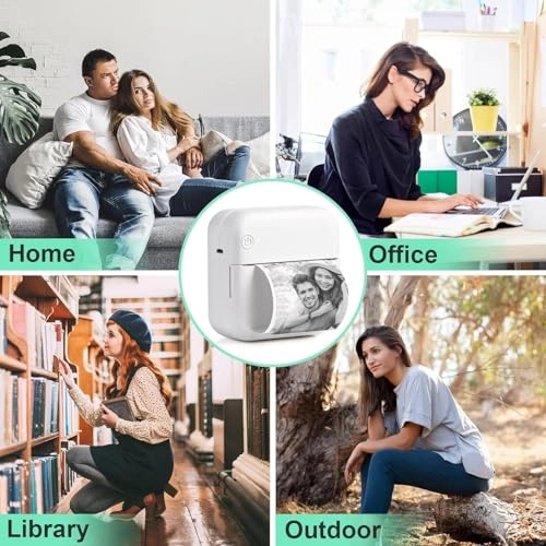 Portable Thermal Printer - Inkless Thermal Bundle