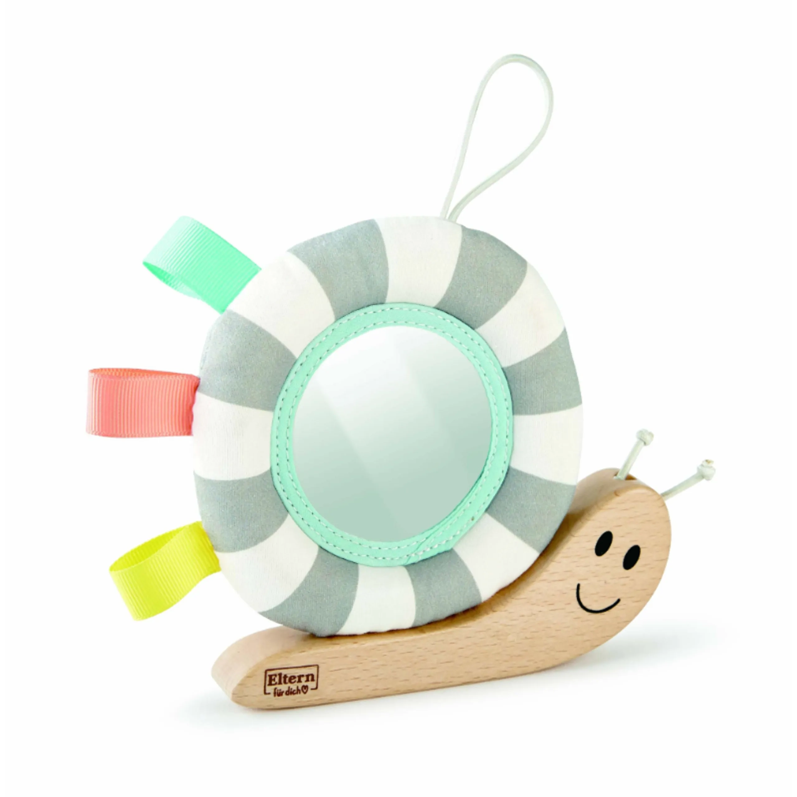 Hape Hook N' Look Snail Hanging Toy - 10 months