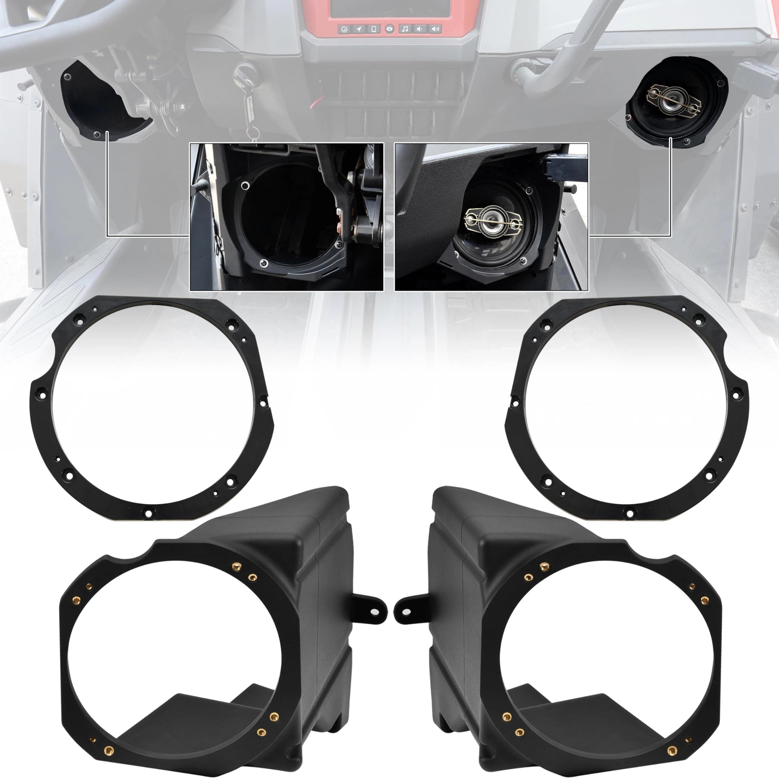 SLORIMOD Under Dash Speaker Pods - 6.5"