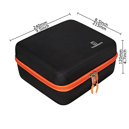 Hard Travel Case - Black 9.4*8.5*4.7 inches