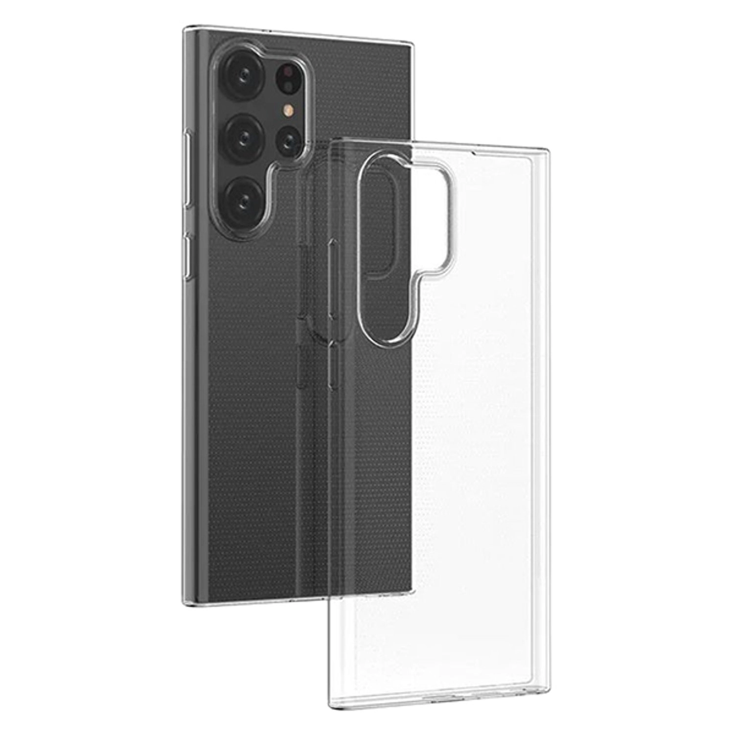 glassology Clear Case With Screen Protector Galaxy S23 Ultra