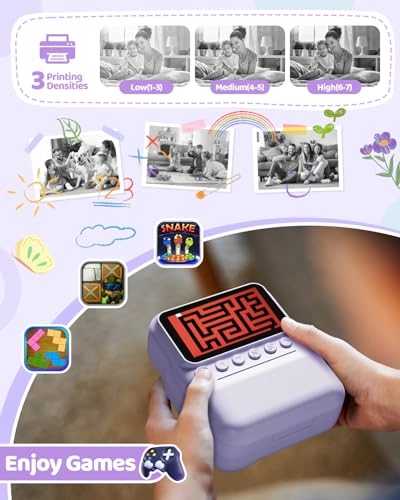 Kids Camera Instant Print - 3-inch HD Screen 1080P 32GB