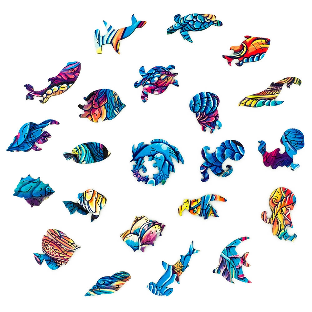 Magnetic Octopus Wooden Puzzle (4107390-OCTOPUS_KS) - 300 pcs