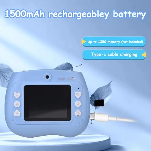 Instant Print Camera - 2 Lens 1080P 12MP