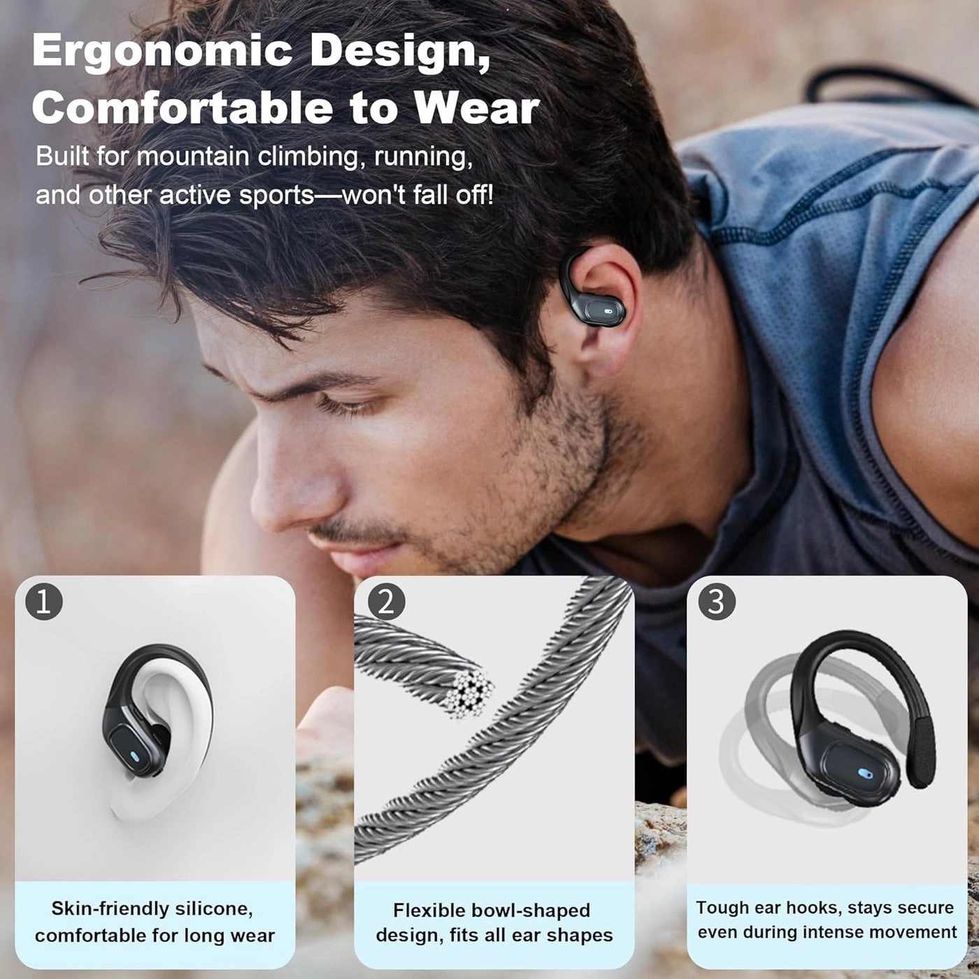 Language Translator Earbuds - Real-Time Audio & Text Supports 140+ Languages