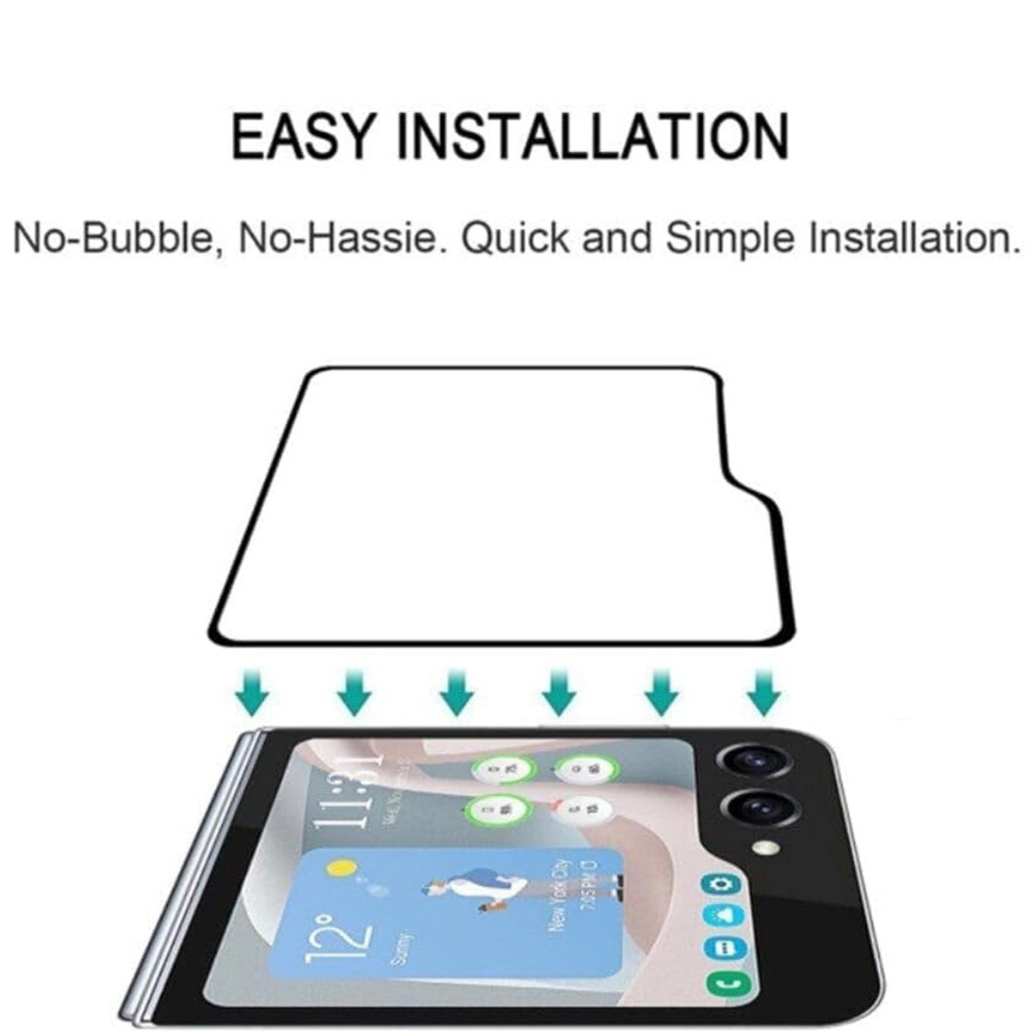 Screen Protector Samsung Galaxy Z Flip 6 - Precise Fit Crystal Clear