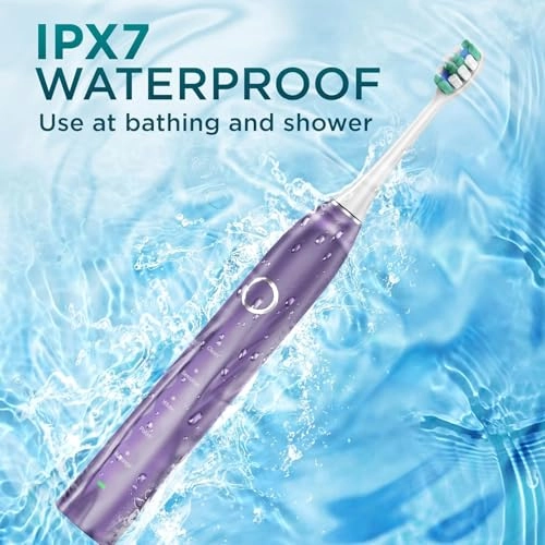 Electric Toothbrush - 8 Count Cherry Pink 120 Days Battery Life