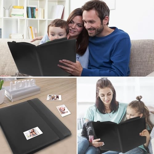 400 Pockets Photo Album - Compatible with Instax Mini Light Blue