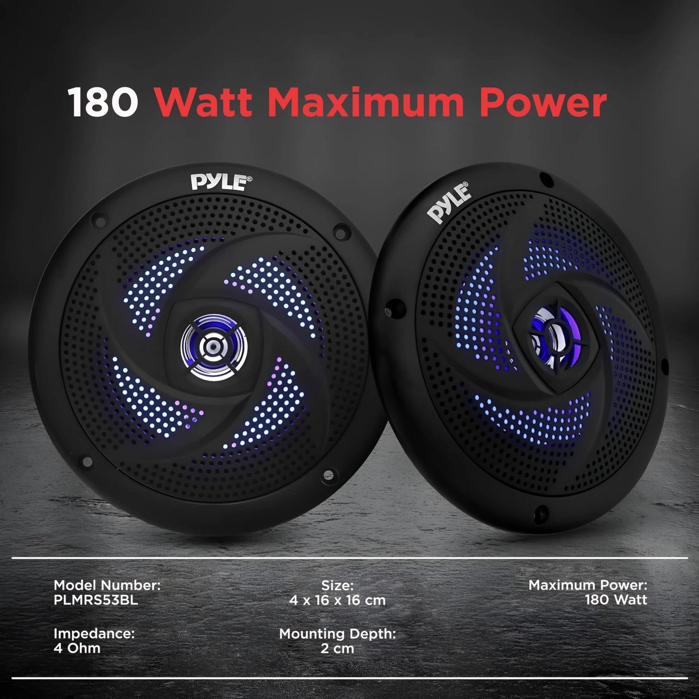 Marine Speakers - 5.25 Inch 180 Watt