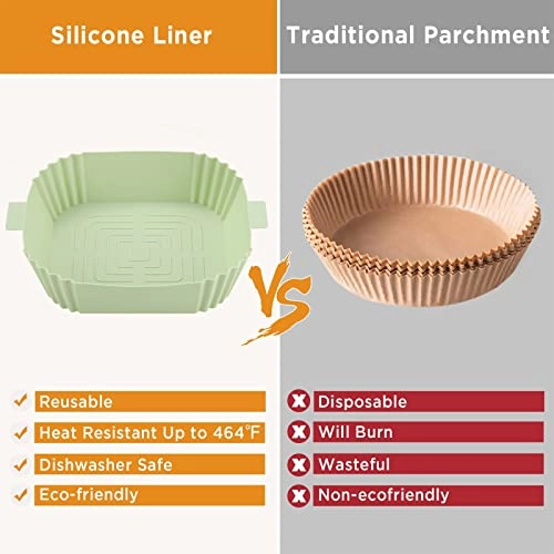 Air Fryer Silicone Pot - Aluminium, Plastic 2 x