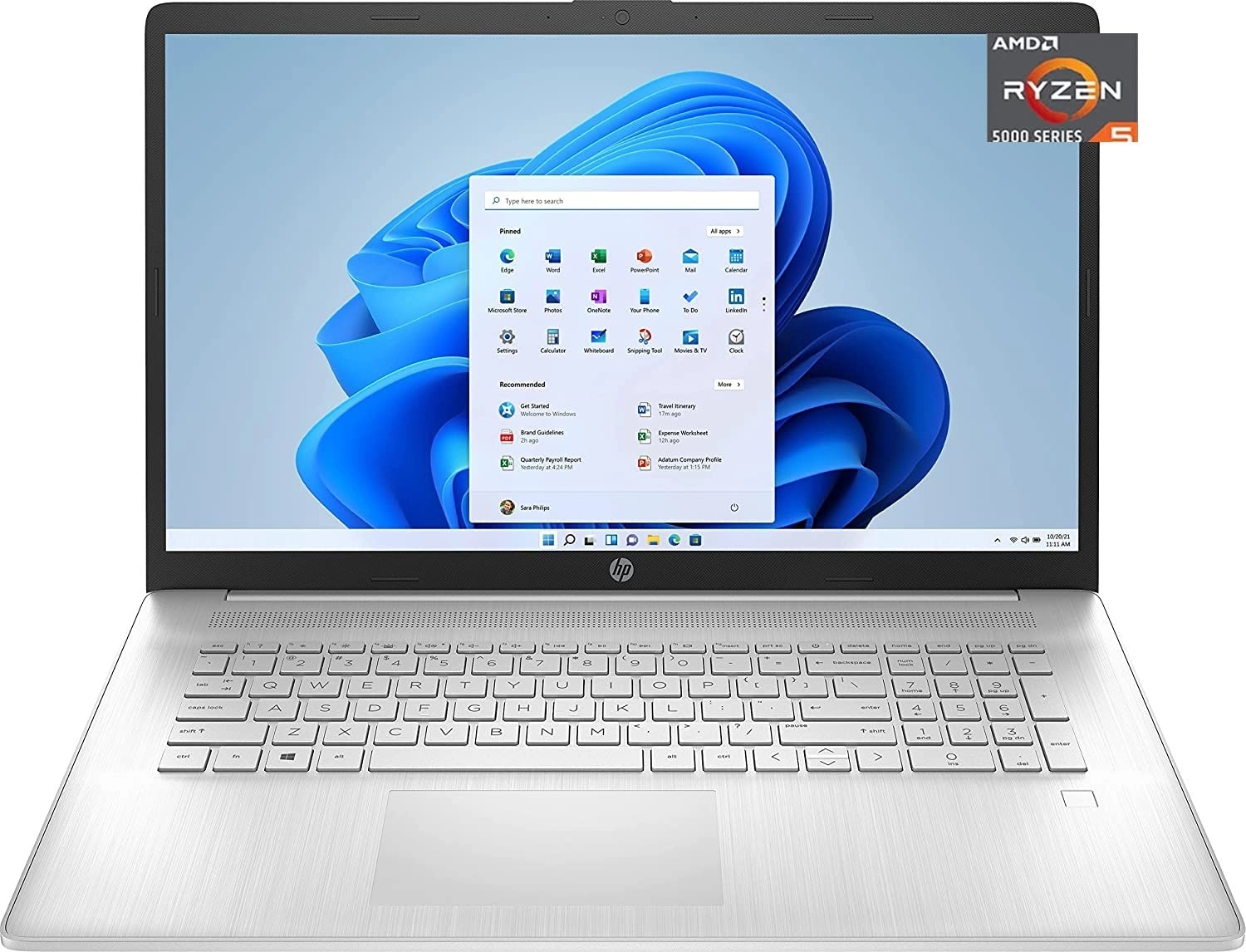 HP 17 Laptop - 17.3'' Ryzen 5 5500U 8GB DDR4 512GB SSD