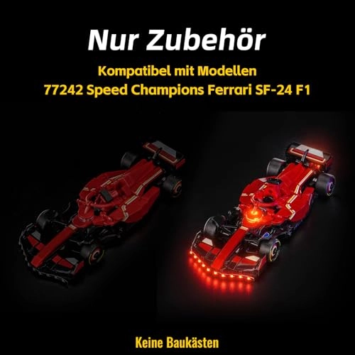 LED Light Set for LEGO 77242 Ferrari SF-24 F1 Race Car - Copper Line