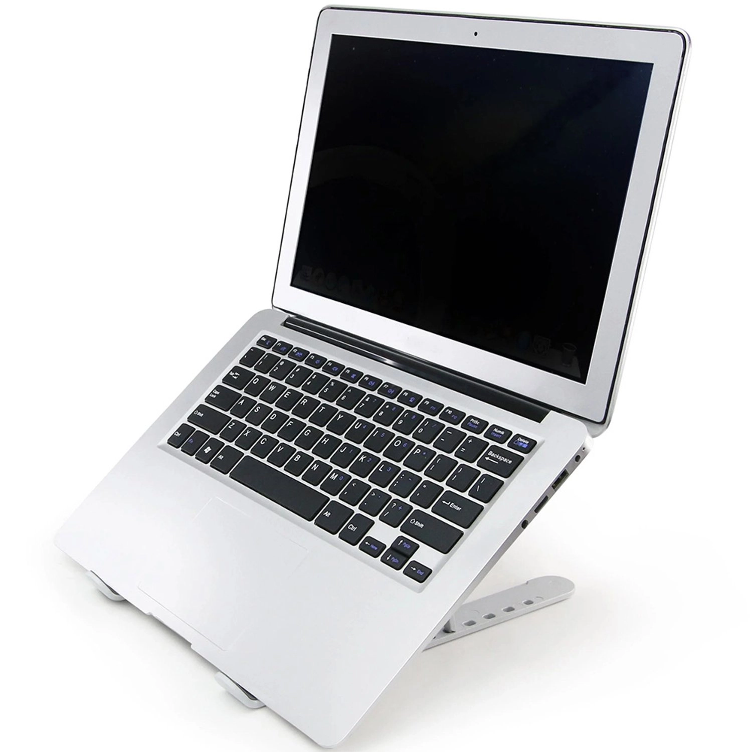 Portable Laptop/Tablet Stand - Grey Aluminium alloy 7 adjustable heights