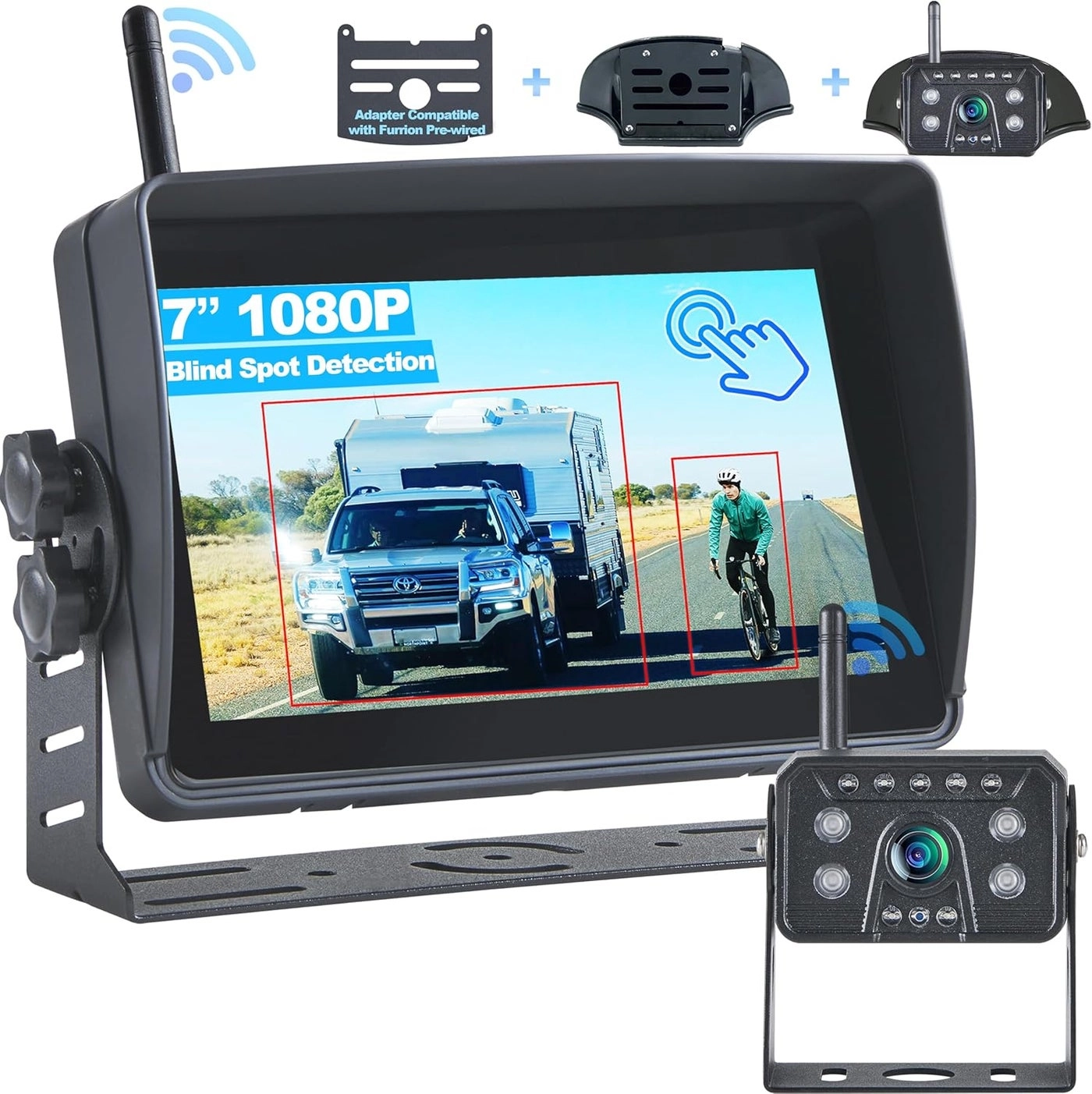 Venluna Wireless RV Backup Camera System - Infrared night vision Wireless 1080P