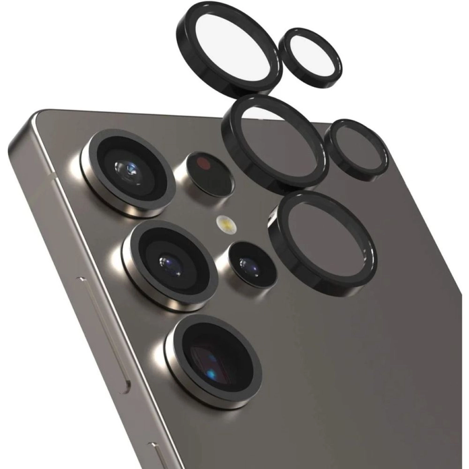 GRABIT Clear Scratch-Resistant Tempered Glass Camera Lens Protector for Samsung Galaxy S25 Ultra