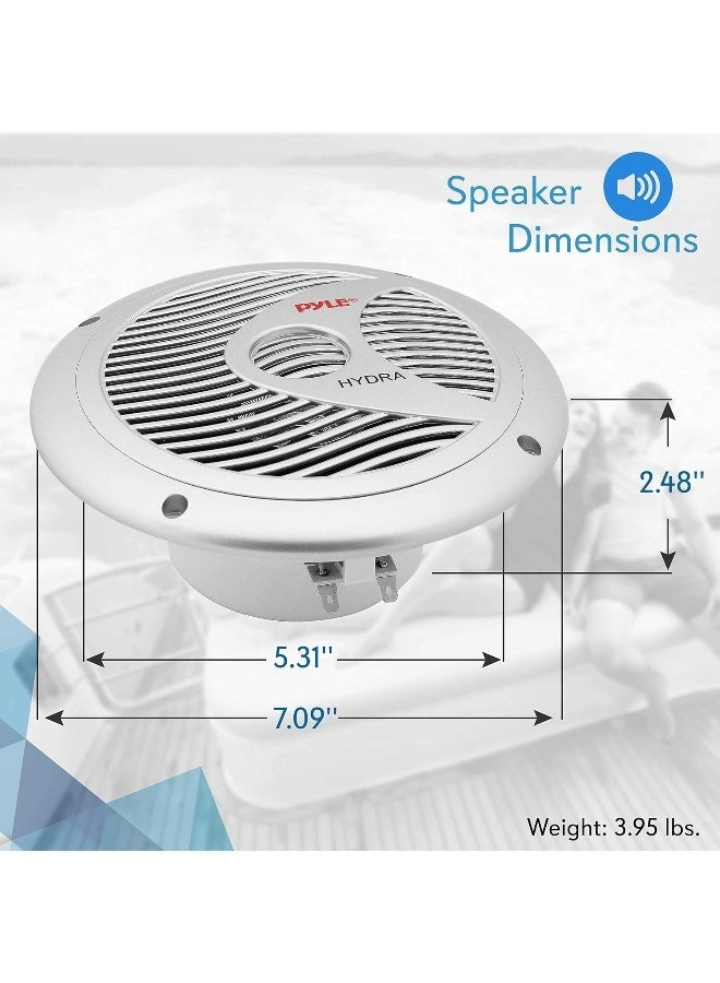 Dual Marine Speakers - 6.5 Inch 120 Watt