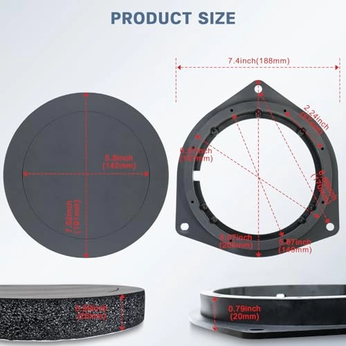 6.5 Inch Hollow Speaker Spacer Adapter