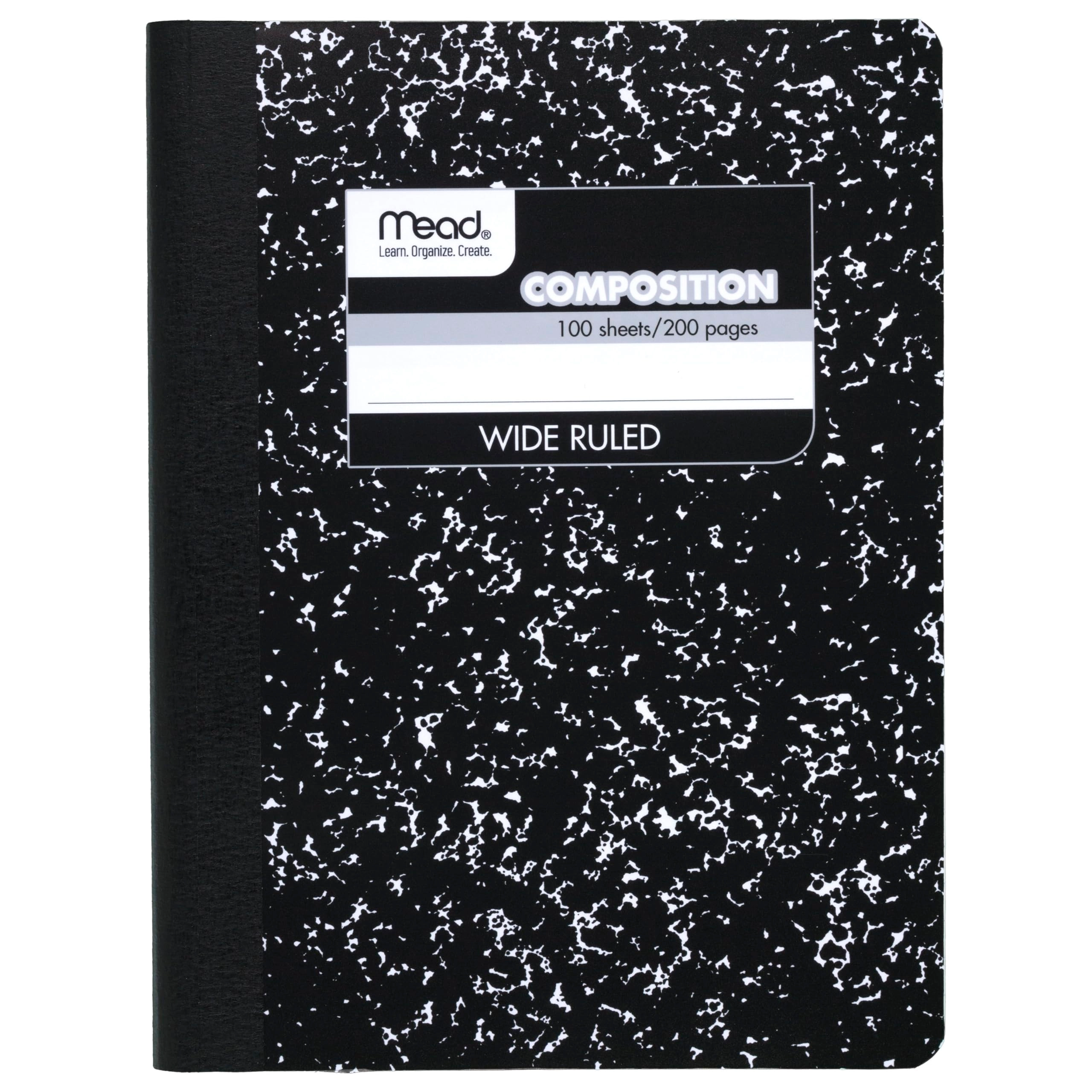Acco Composition Notebook 7-1/2" x 9-3/4" Softcover - Lined 100 Sheets