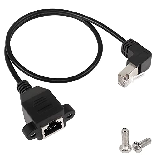 90 Degree RJ45 Ethernet Extension Cable - 50CM