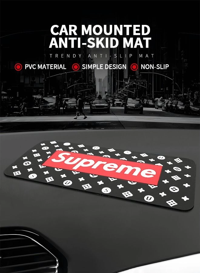 Car Dashboard Anti-Slip Rubber Pad - PVC Washable