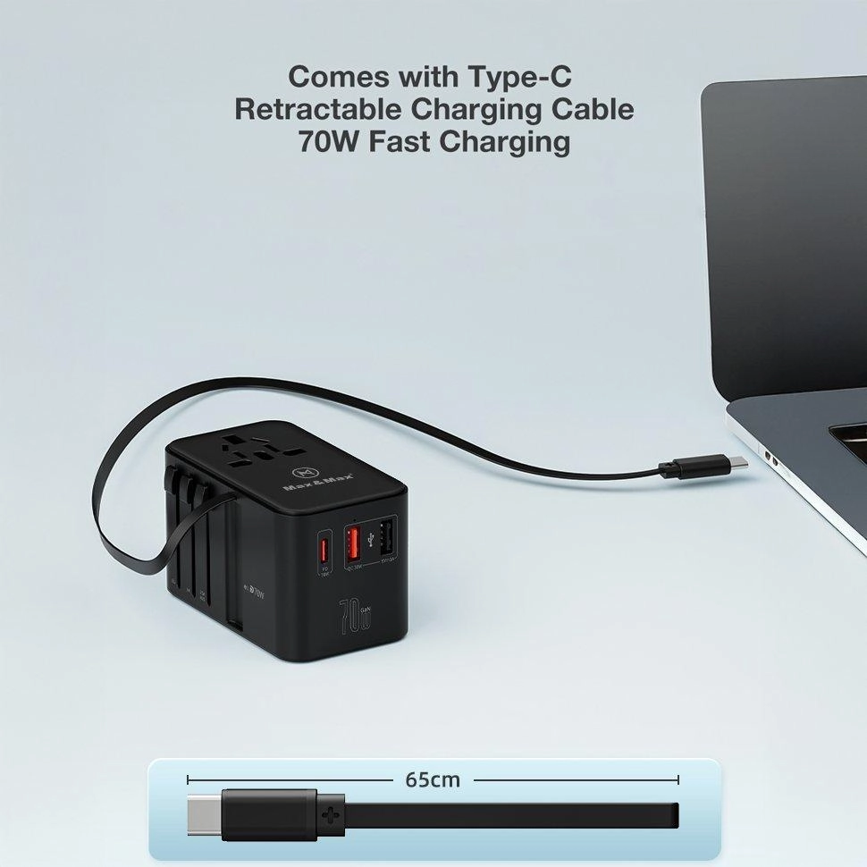 GaN 70W Universal Travel Adapter