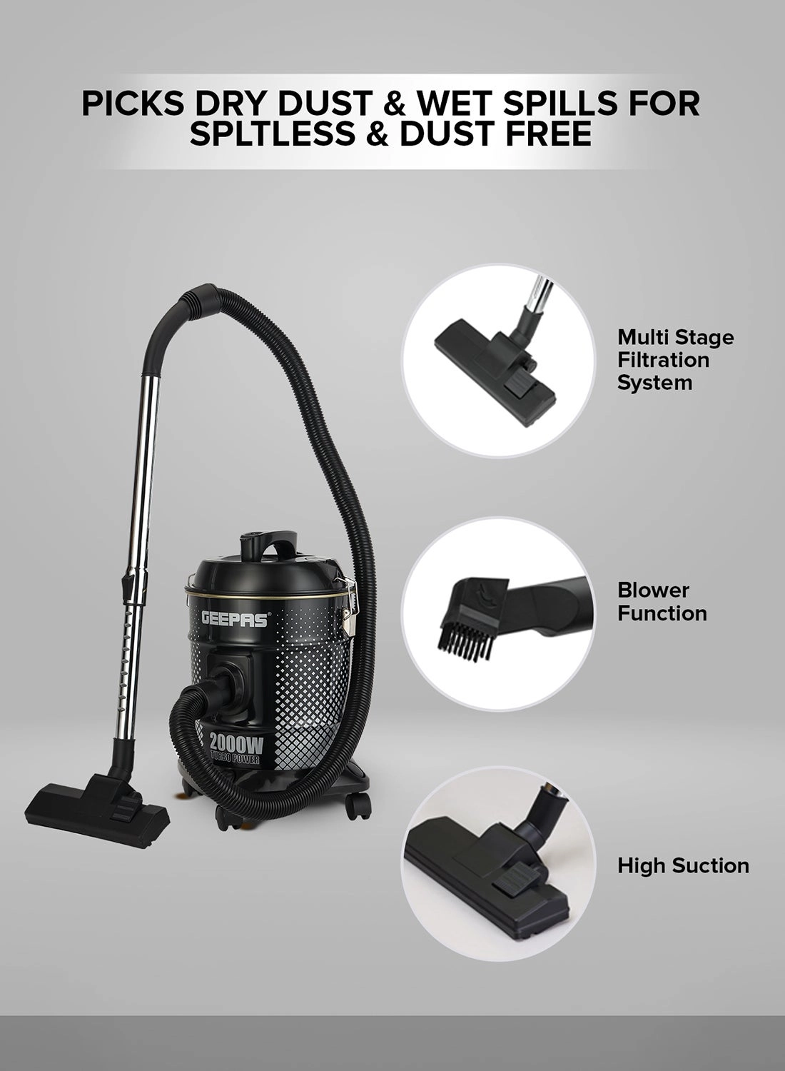 Drum Vacuum Cleaner (GVC19045)