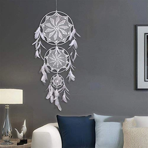 Dreamcatcher - Siderosphere, feathers, lines, wood beads.