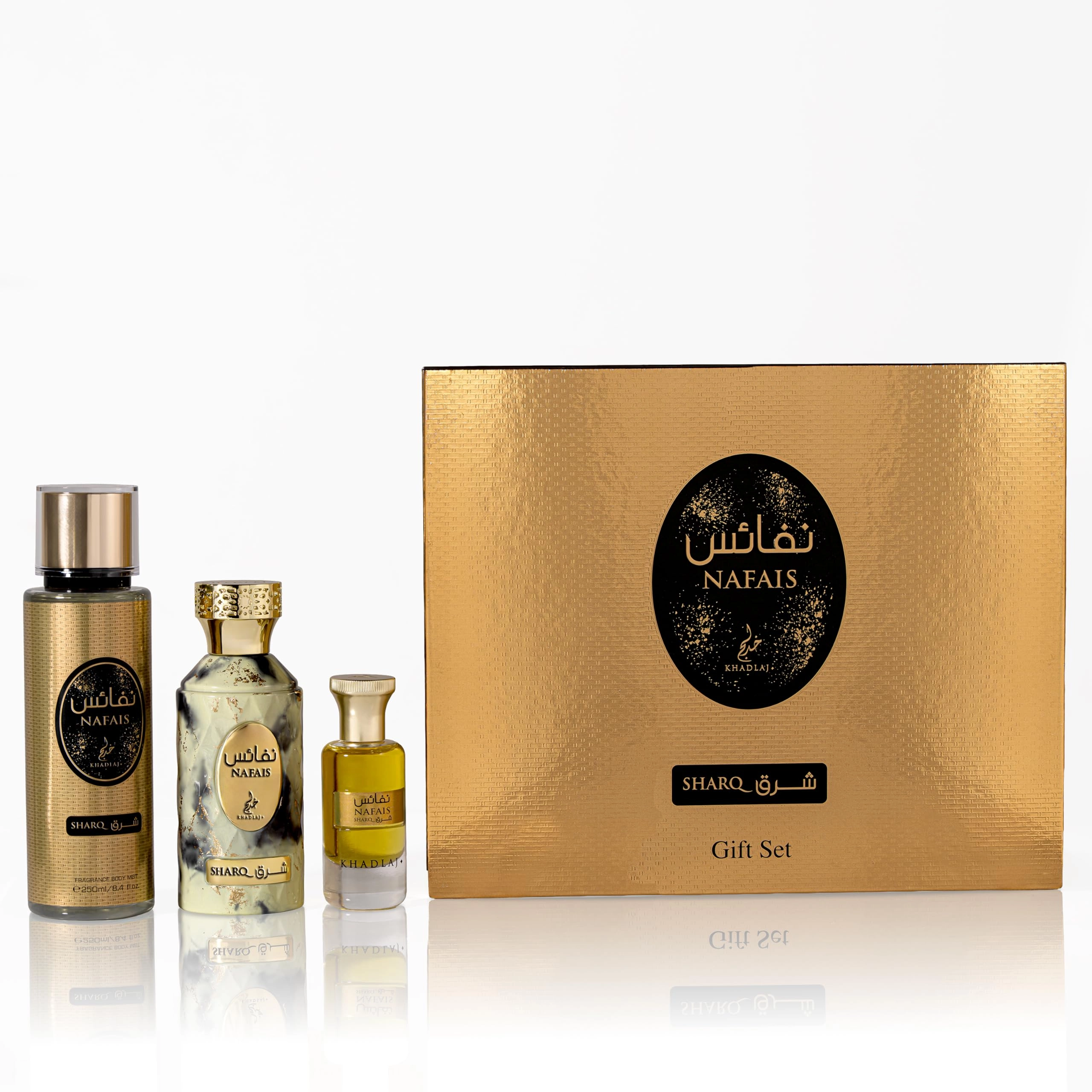 KHADLAJ PERFUMES Nafais Sharq - Eau de Parfum 3 Piece