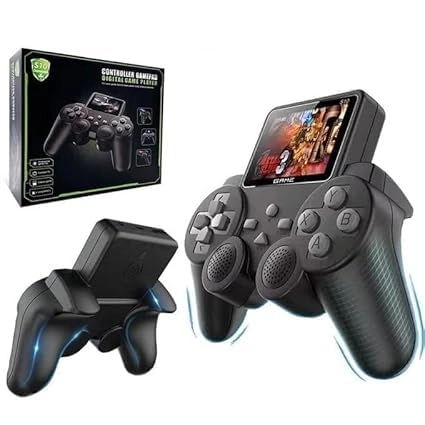SAJEEVA Game Box 400 in 1 - 3 Inch Color Screen Rechargeable Battery AV Output
