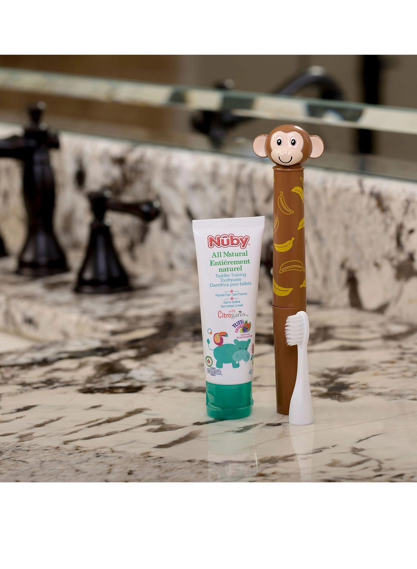 Electric Toothbrush - Animal Character Monkey
