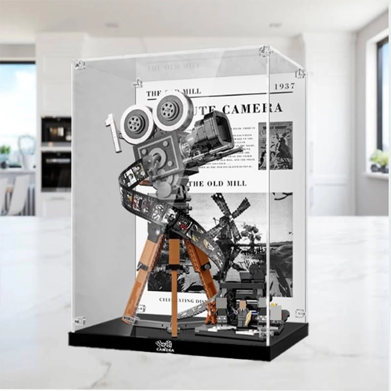 Clear Acrylic Display Case (43230) - Black Bottom 13.77x13.77x19.68in