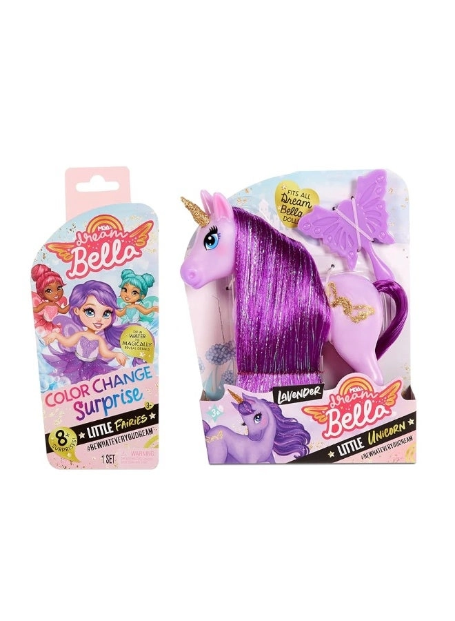 MGA Entertainment Dream Bella Color Change Surprise - 5.5" + Little Unicorn