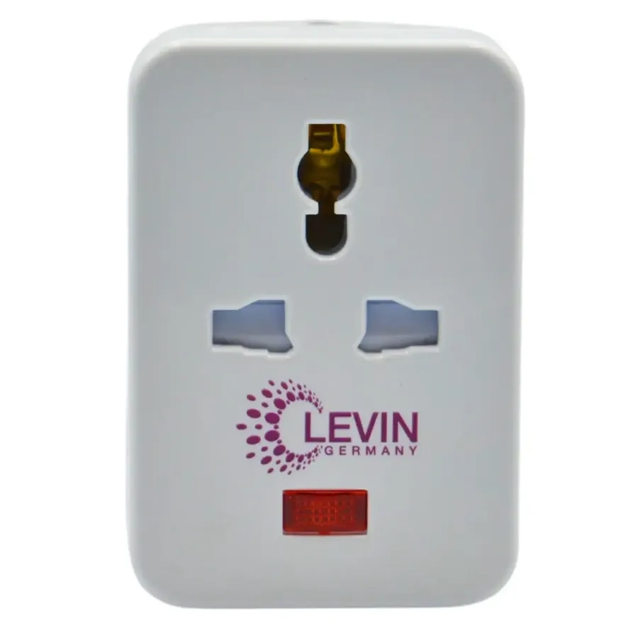 3-Way Multi-Plug Adapter - W/Neon White