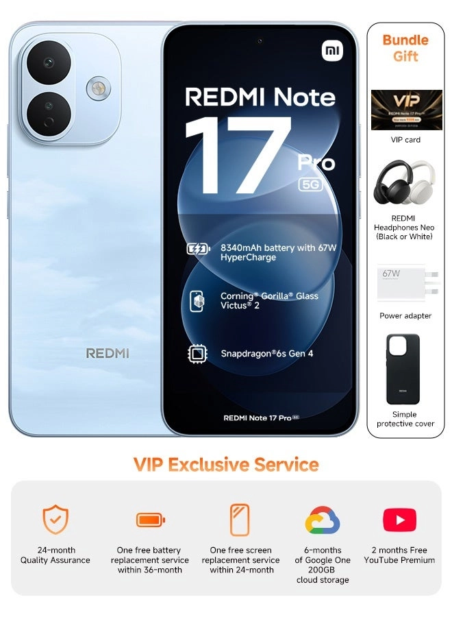 Note 17 pro 8GB 512GB + REDMI Headphones Neo