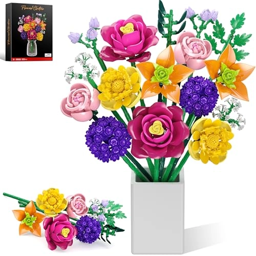 Flower Building Blocks Set - 933 pcs