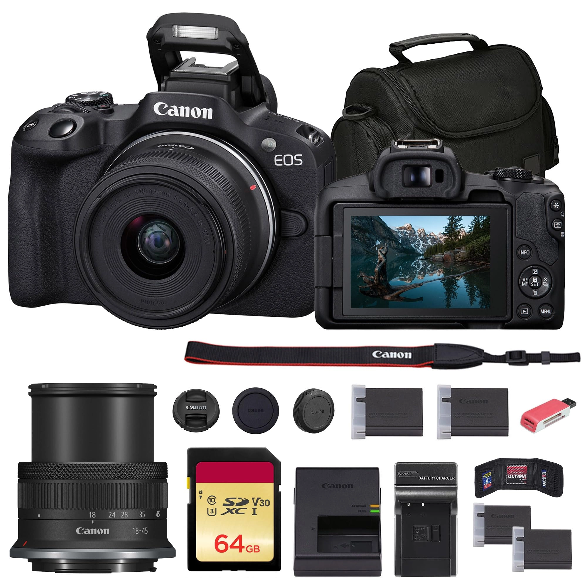 EOS R50 Vlogger Kit + 32GB SD
