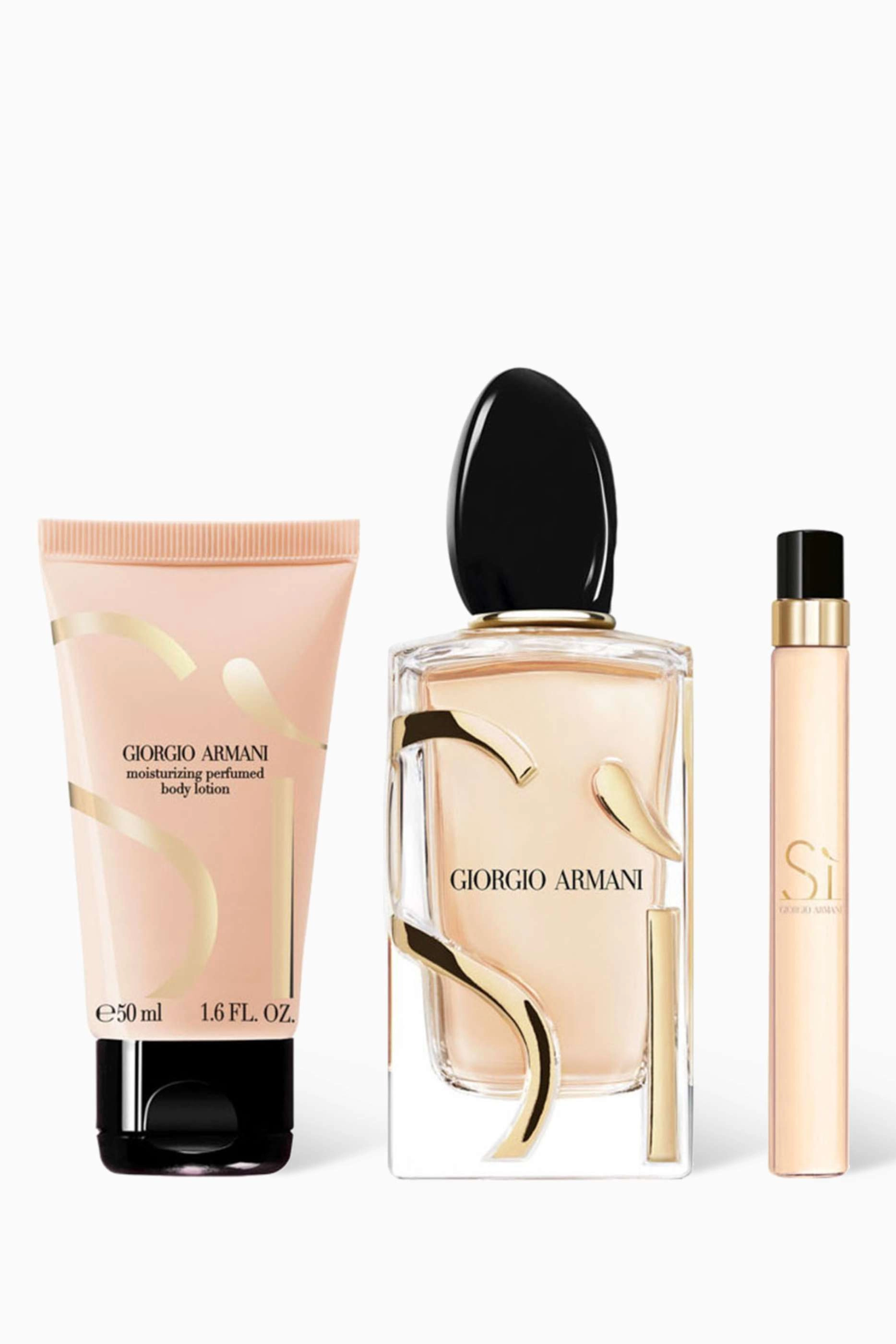 Sì Eau De Parfum - 100ml + Sì Perfumed Body Lotion - 50ml + Sì Eau De Parfum Travel Spray - 10ml