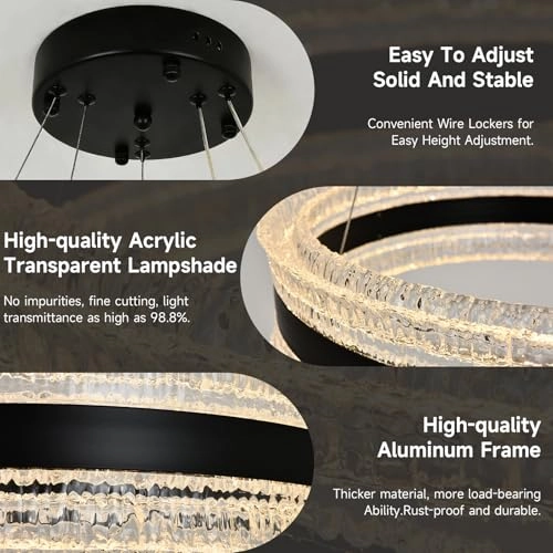 Modern LED Chandelier - 100cm