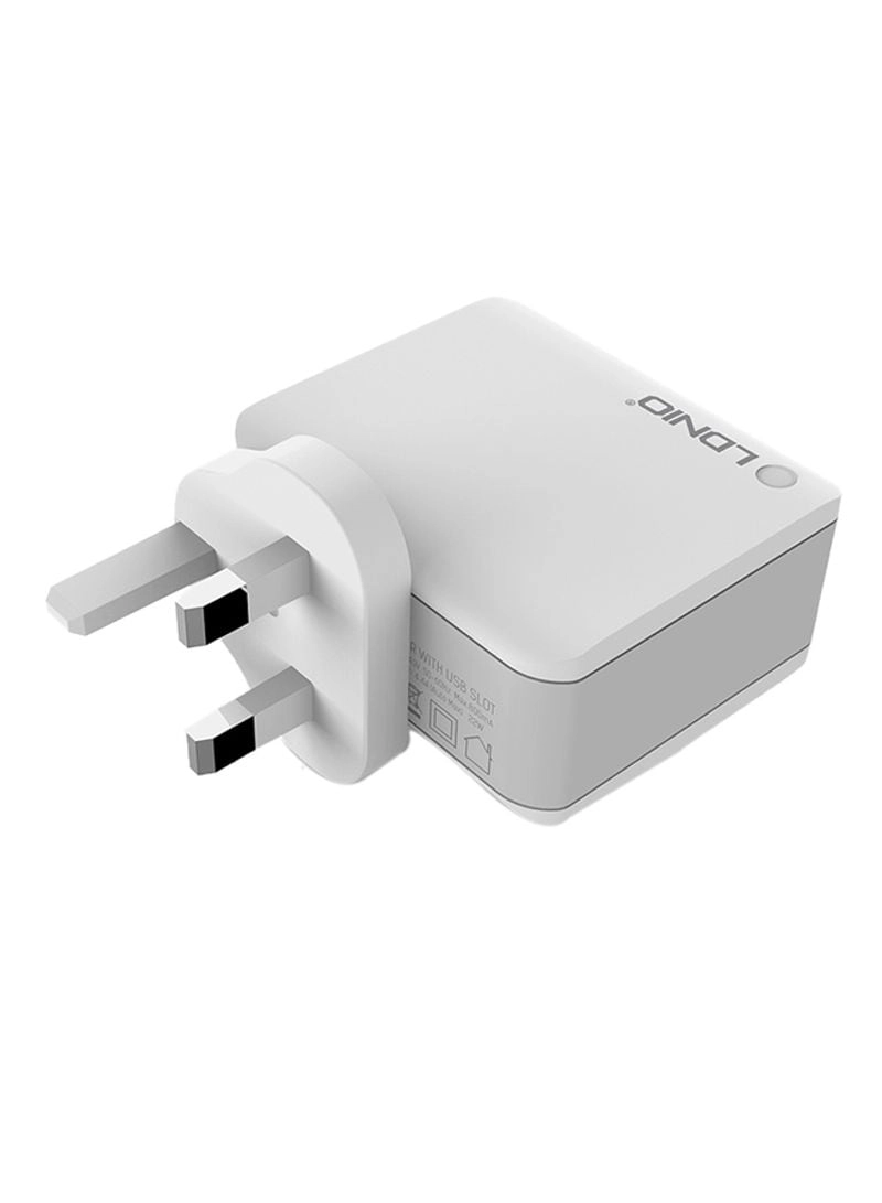 LDNIO Universal USB Adapter - 4-Port White