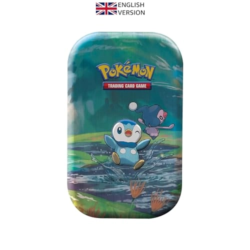 Sinnoh Stars Mini Tin - Piplup Mr Mime 2 Booster Packs 1 Art Card